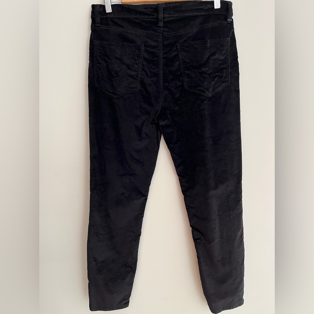 HUDSON Barbara Super Skinny High Rise Black Velvet Jeans Size 30